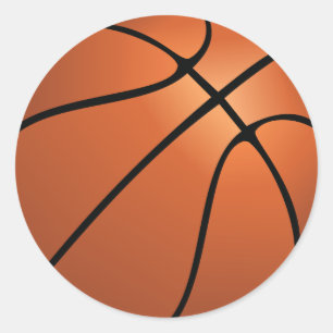 Sportbasketball Geburtstagsparty Runder Aufkleber