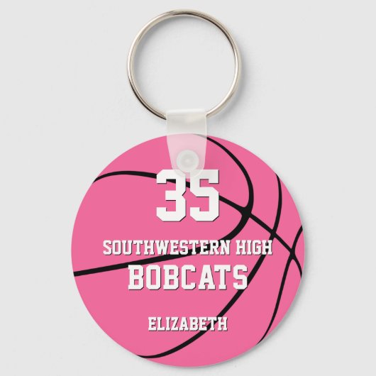 Sportbasketballmannschaft Schlüsselanhänger (Vorderseite)