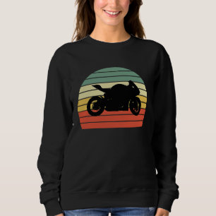 Sportbike Motorrad Crotch Rakete Rennsport Retro S Sweatshirt