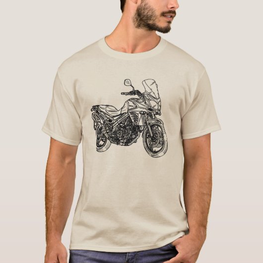 Sportbike Zeichnen T-Shirt (Vorderseite)