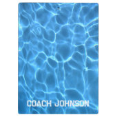 Sportblock Textschwimmen oder Tauchlehrer Klemmbrett (Rückseite)