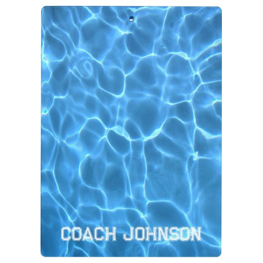 Sportblock Textschwimmen oder Tauchlehrer Klemmbrett (Rückseite)