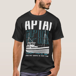 Sportboot Racing Boat Eigentümer Kapitän Motorboot T-Shirt