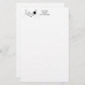 Sportbowling und Buttone Briefpapier (Vorne/Hinten)