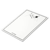 Sportbowling und Buttone Notizblock (angewinkelt)