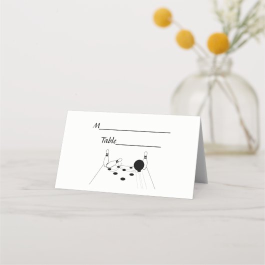 Sportbowling und Buttone Platzkarte (Rückseite)