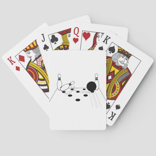 Sportbowling und Buttone Spielkarten (Rückseite)