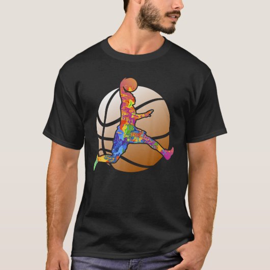 Sportboys Basketball Basketball Basketball Grafik T-Shirt (Vorderseite)