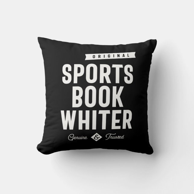 Sportbuch Whiter Job Titel Geschenk Kissen (Vorderseite)