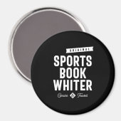 Sportbuch Whiter Job Titel Geschenk Magnet (Vorderseite/Rückseite)
