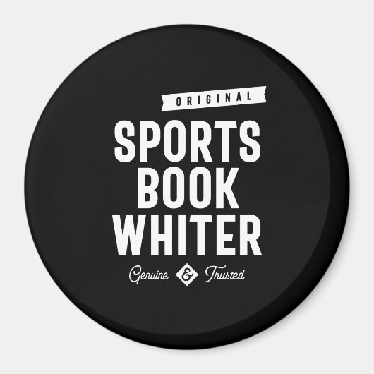 Sportbuch Whiter Job Titel Geschenk Magnet (Vorne)