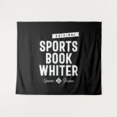 Sportbuch Whiter Job Titel Geschenk Wandteppich (Vorderseite (Horizontal))