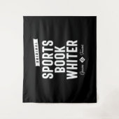 Sportbuch Whiter Job Titel Geschenk Wandteppich (Vorderseite)