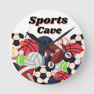SPORTCAVE WALL CLOCK RUNDE WANDUHR