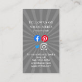 Sportclub Softball-Trainerteam trainiert Gymnastik Visitenkarte (Rückseite)