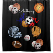 Sportduschvorhang Duschvorhang (Vorderseite)