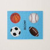 " SPORTE" PUZZLE MIT KINDERN NAME. (Horizontal)