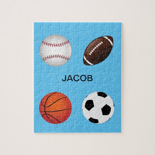 " SPORTE" PUZZLE MIT KINDERN NAME. (Vertikal)