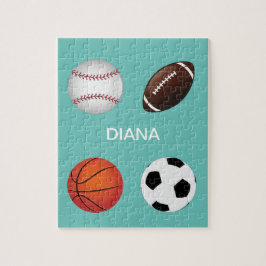 " SPORTE" PUZZLE MIT KINDERN NAME.