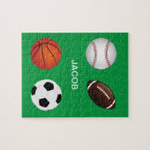 " SPORTE" PUZZLE MIT KINDERN NAME. (Horizontal)