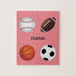 " SPORTE" PUZZLE MIT KINDERN NAME.