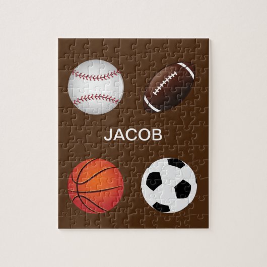 " SPORTE" PUZZLE MIT KINDERN NAME. (Vertikal)