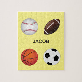 " SPORTE" PUZZLE MIT KINDERN NAME.