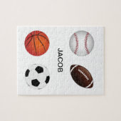 " SPORTE" PUZZLE MIT KINDERN NAME. (Horizontal)