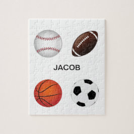 " SPORTE" PUZZLE MIT KINDERN NAME.