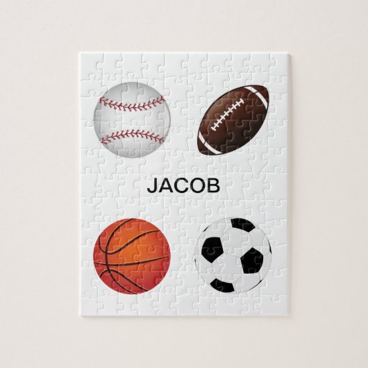 " SPORTE" PUZZLE MIT KINDERN NAME. (Vertikal)