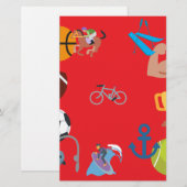 Sportemji Briefpapier (Vorne/Hinten)