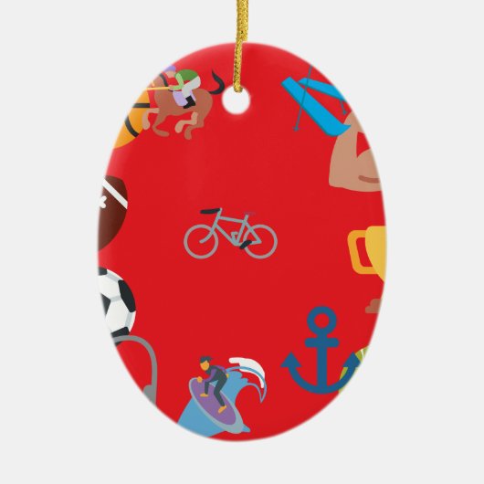 Sportemji Keramik Ornament (Vorne)