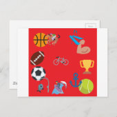 Sportemji Postkarte (Vorne/Hinten)