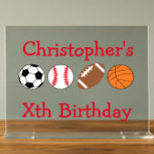 Sportereignis Acrylschild