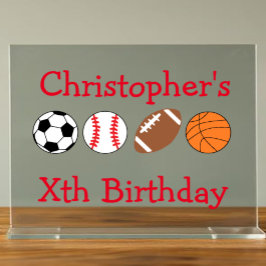 Sportereignis Acrylschild