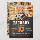 Sportereignis Einladung Fußball Fußball (Vorne/Hinten)