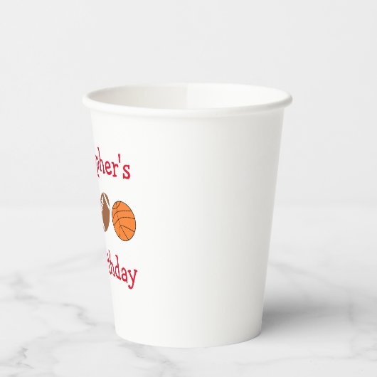 Sportereignis Pappbecher (Links)