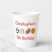 Sportereignis Pappbecher (Vorderseite)