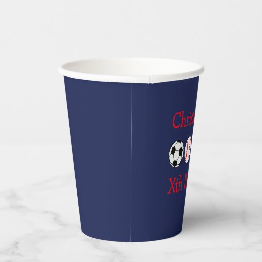 Sportereignis Pappbecher (Rechts)