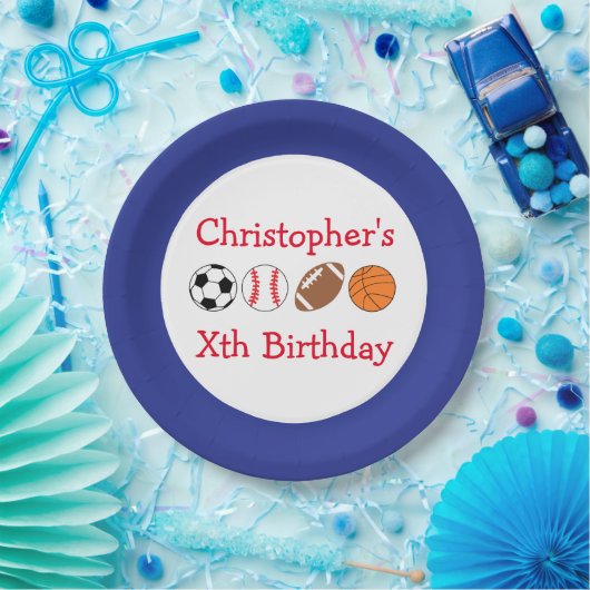 Sportereignis Pappteller (Party)