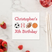 Sportereignis Serviette (Beispiel)