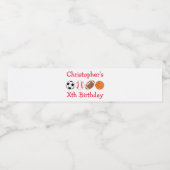 Sportereignis Wasserflaschenetikett (Einzelnes Label)