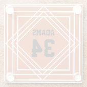 Sportfächer Orange und Untersetzer aus schwarzem G (Rückseite)