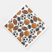 Sportfächer Papier Abendessen Napkins Serviette (Ecke)