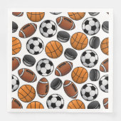 Sportfächer Papier Abendessen Napkins Serviette (Vorderseite)