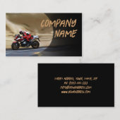 Sportfahrrad in der Motion Business Card Visitenkarte (Vorne/Hinten)