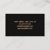 Sportfahrrad in der Motion Business Card Visitenkarte (Rückseite)