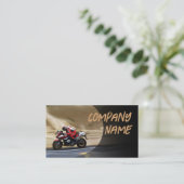 Sportfahrrad in der Motion Business Card Visitenkarte (Stehend Vorderseite)