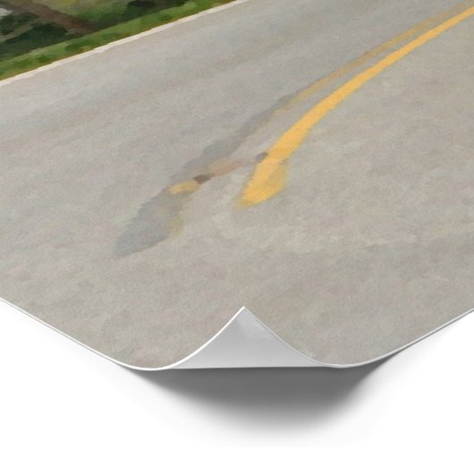 Sportfahrrad Poster (Ecke)