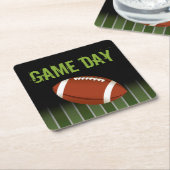 Sportfan am Fußballfeld Rechteckiger Pappuntersetzer (angewinkelt)